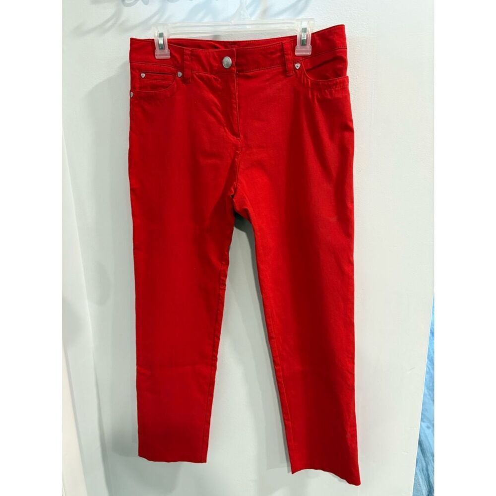 Zac & Rachel Bright Red Skinny Stretch Pant
